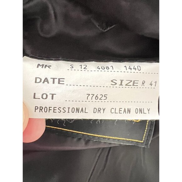 Harry Lebow 100% Silk Sz 41R Herringbone 2-Button Sport Coat Blazer Jacket Korea - Picture 5 of 16